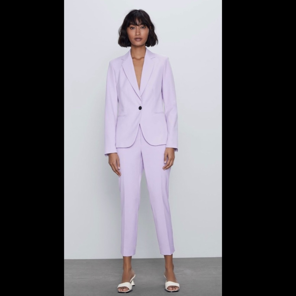 NWT Zara Women’s Suit Basic Blazer & Ankle Pants